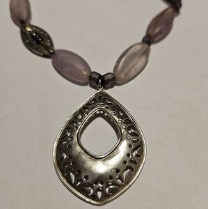Silpada N3016 Amethyst Teardrop .925 Sterling Silver Necklace